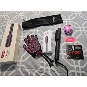 Hair Straightener Brush, Ring Hair Straightener Comb Straightening Brush